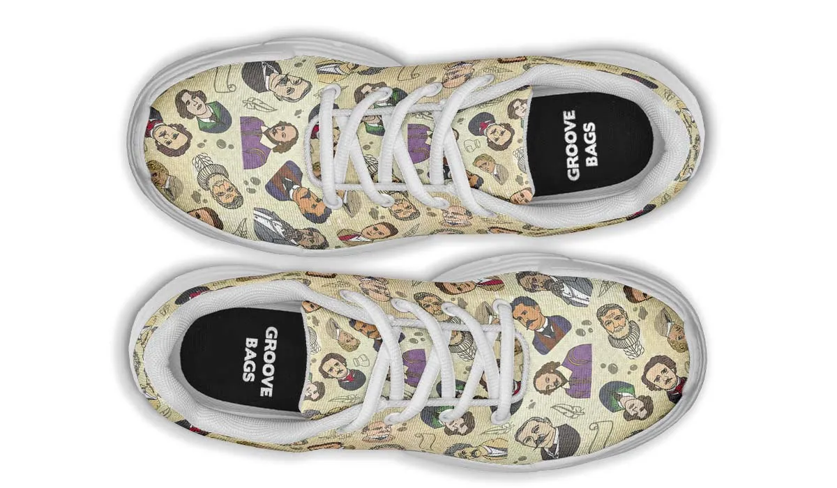 Famous Writers Chunky Sneakers
