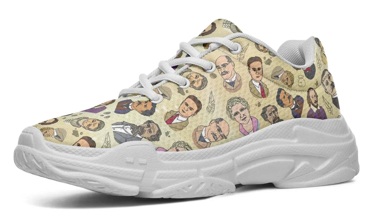 Famous Writers Chunky Sneakers