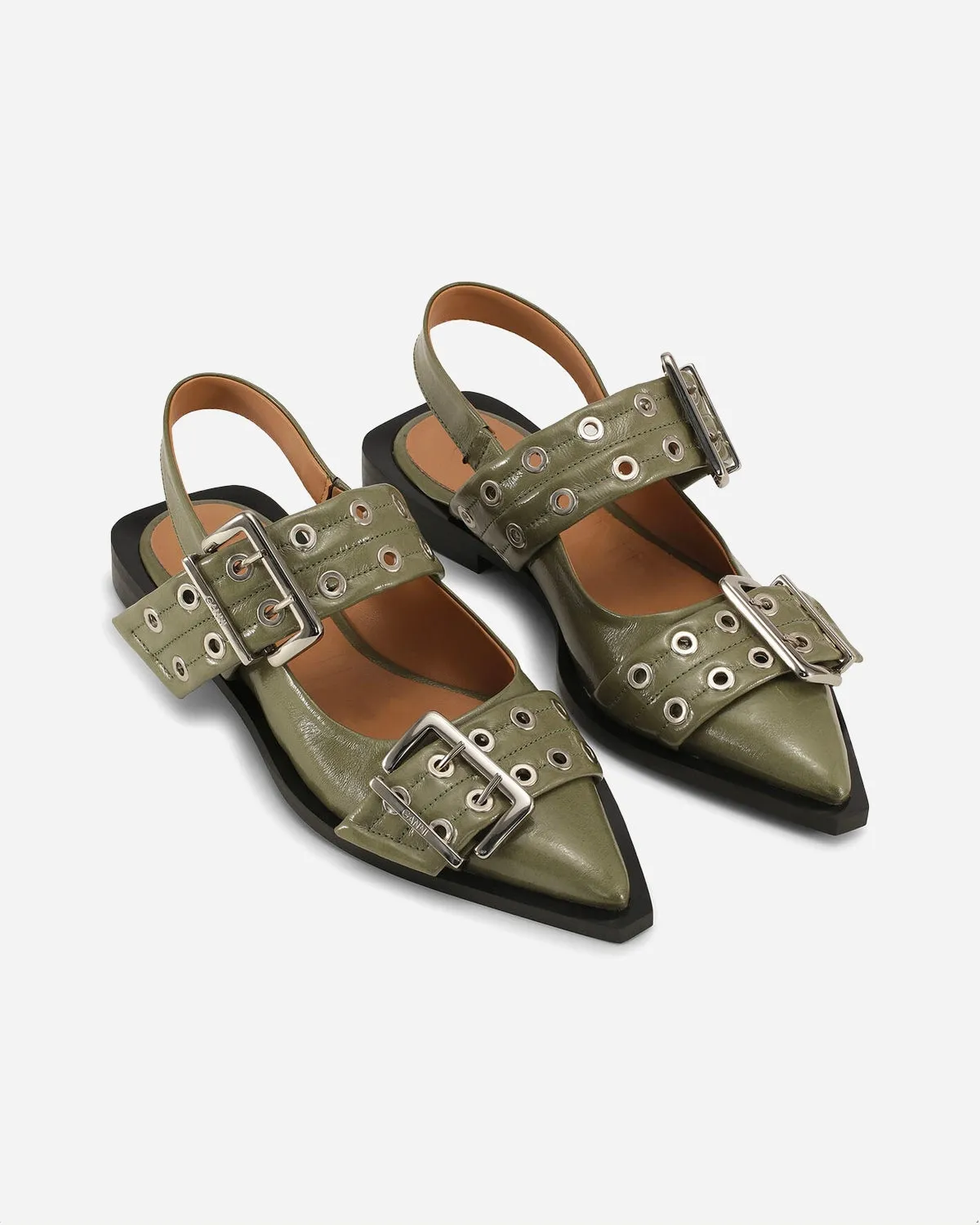 Feminine Buckle Ballerina - Kalamata