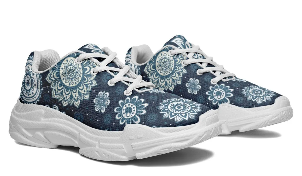 Flower Mandala Chunky Sneakers