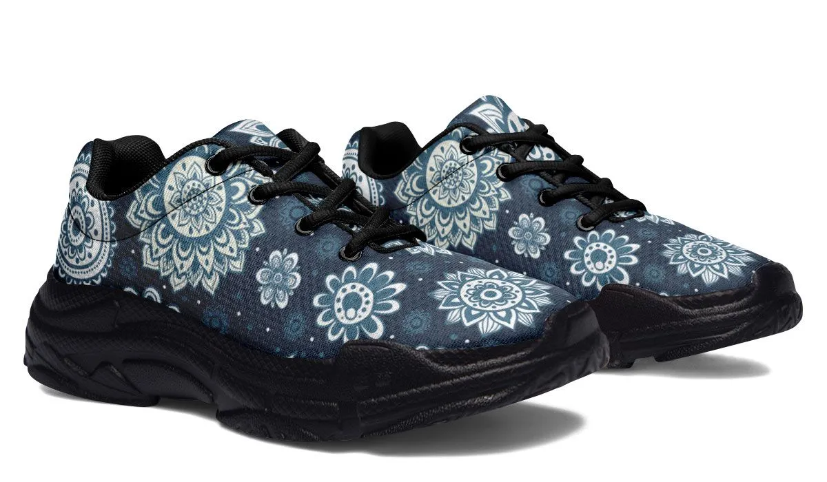 Flower Mandala Chunky Sneakers