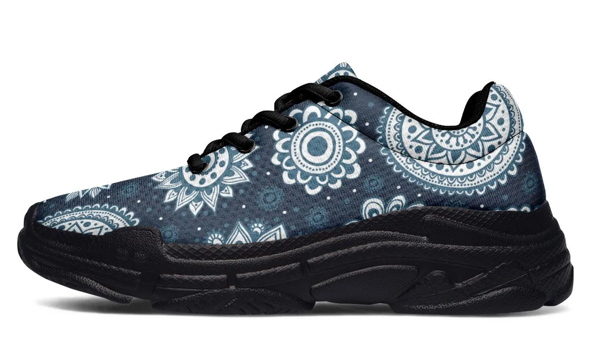 Flower Mandala Chunky Sneakers