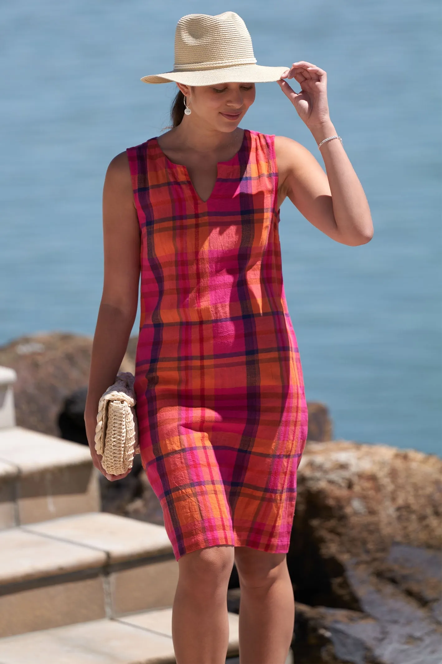 Foil FO7465 Pink Check Sun-Sational Dress