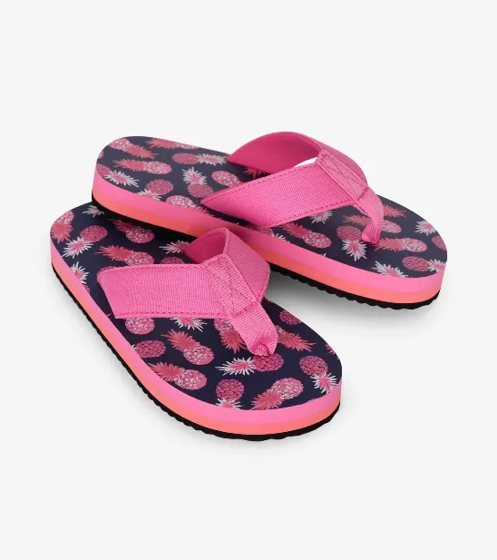 Footwear - Hatley Kids Party Pineapple Flip Flops
