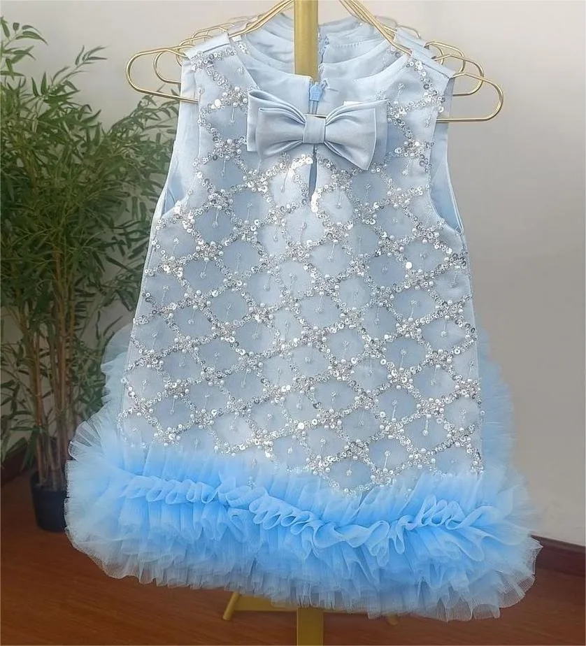 Girls Sequin plaid princess dress party dress for baby 6M-12year wear