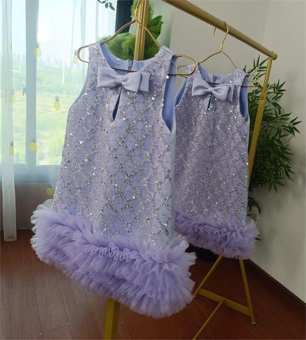 Girls Sequin plaid princess dress party dress for baby 6M-12year wear