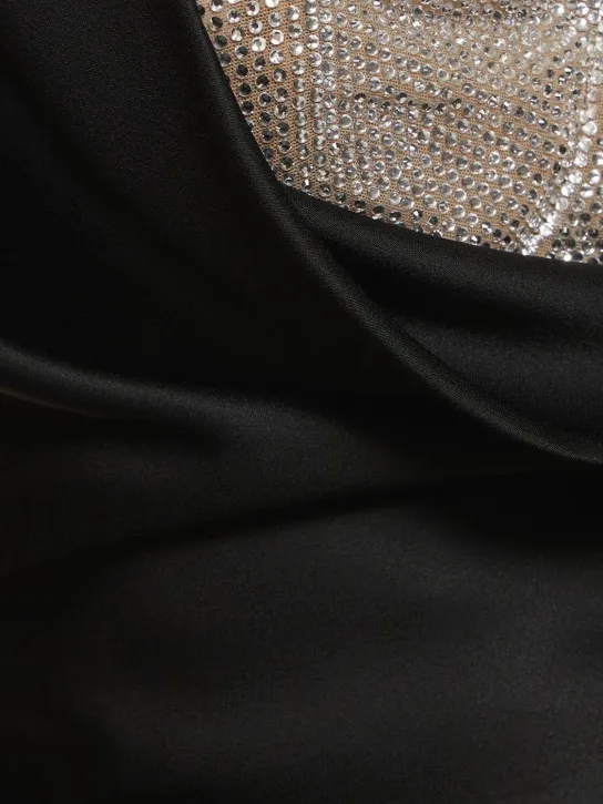 Giuseppe Di Morabito   Embellished satin mini dress 
