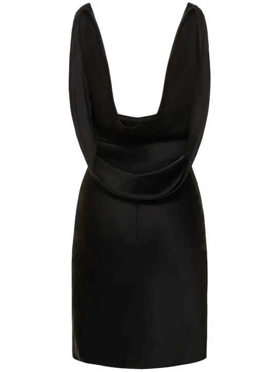 Giuseppe Di Morabito   Embellished satin mini dress 