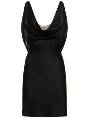 Giuseppe Di Morabito   Embellished satin mini dress 