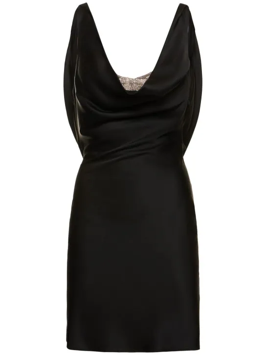 Giuseppe Di Morabito   Embellished satin mini dress 