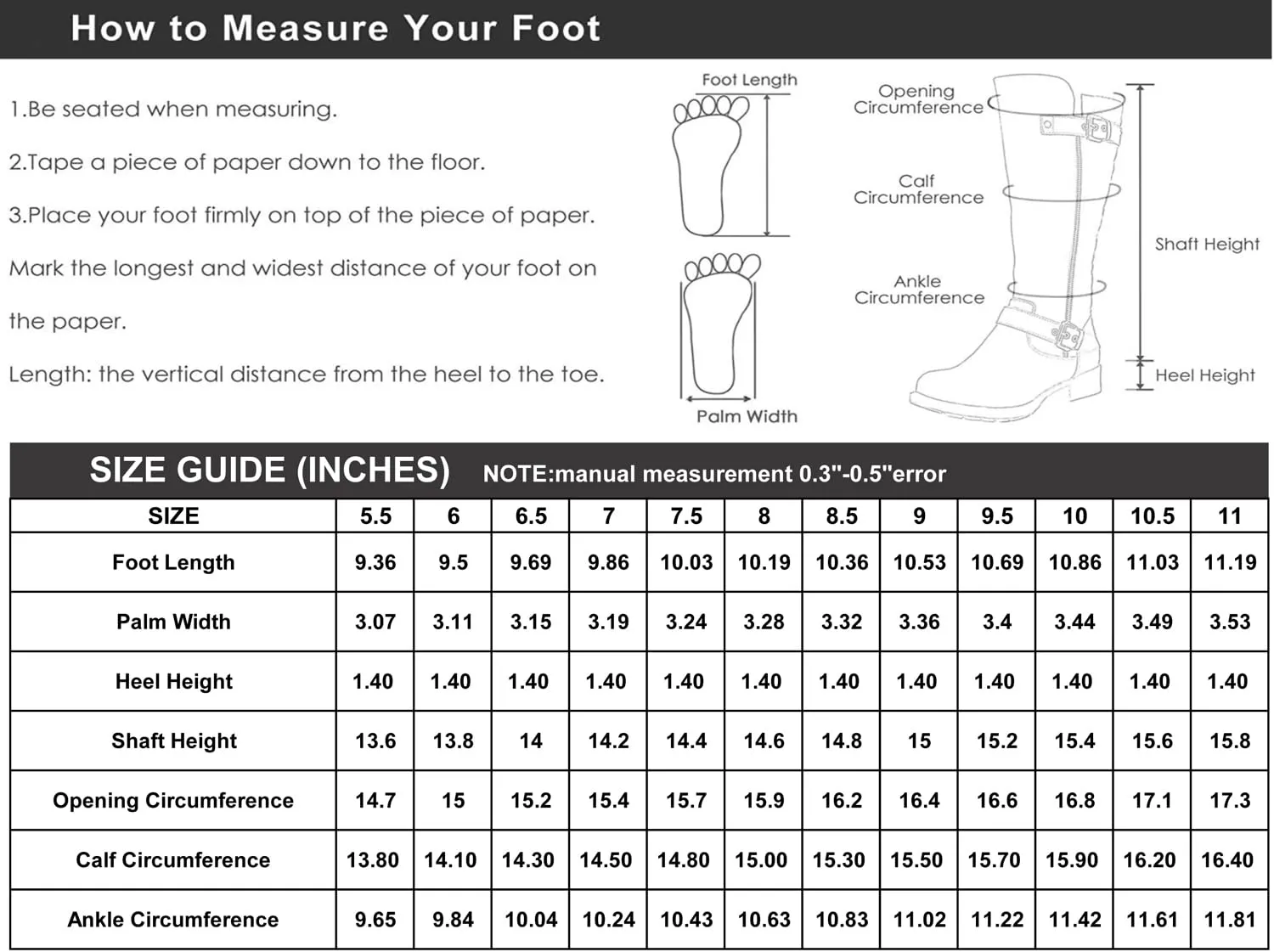 GLOBALWIN Women's 19YY01 Black Quilted Knee-High Fashion Boots 7.5M