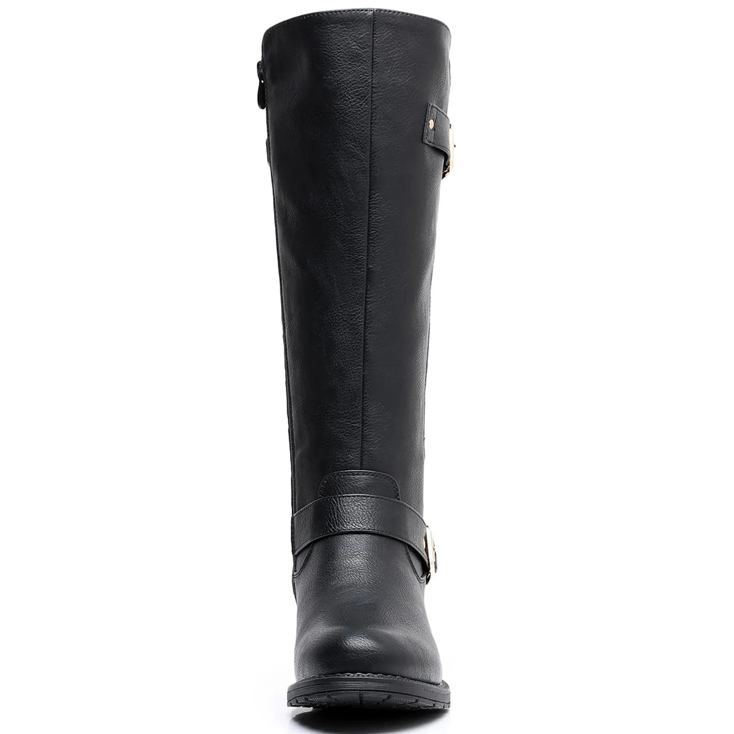 GLOBALWIN Women's 19YY01 Black Quilted Knee-High Fashion Boots 7.5M