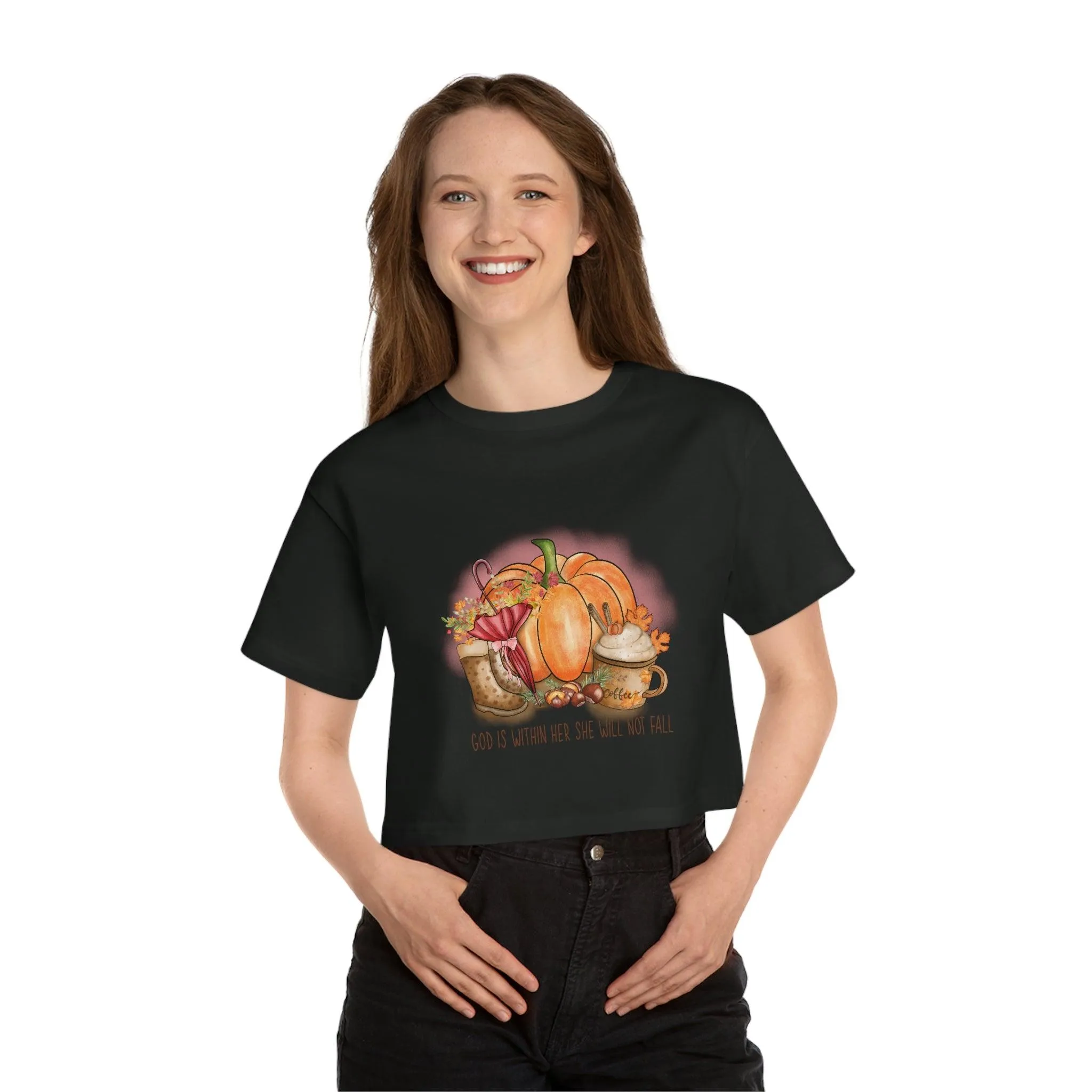 GOD is within Her Cropped T-Shirt