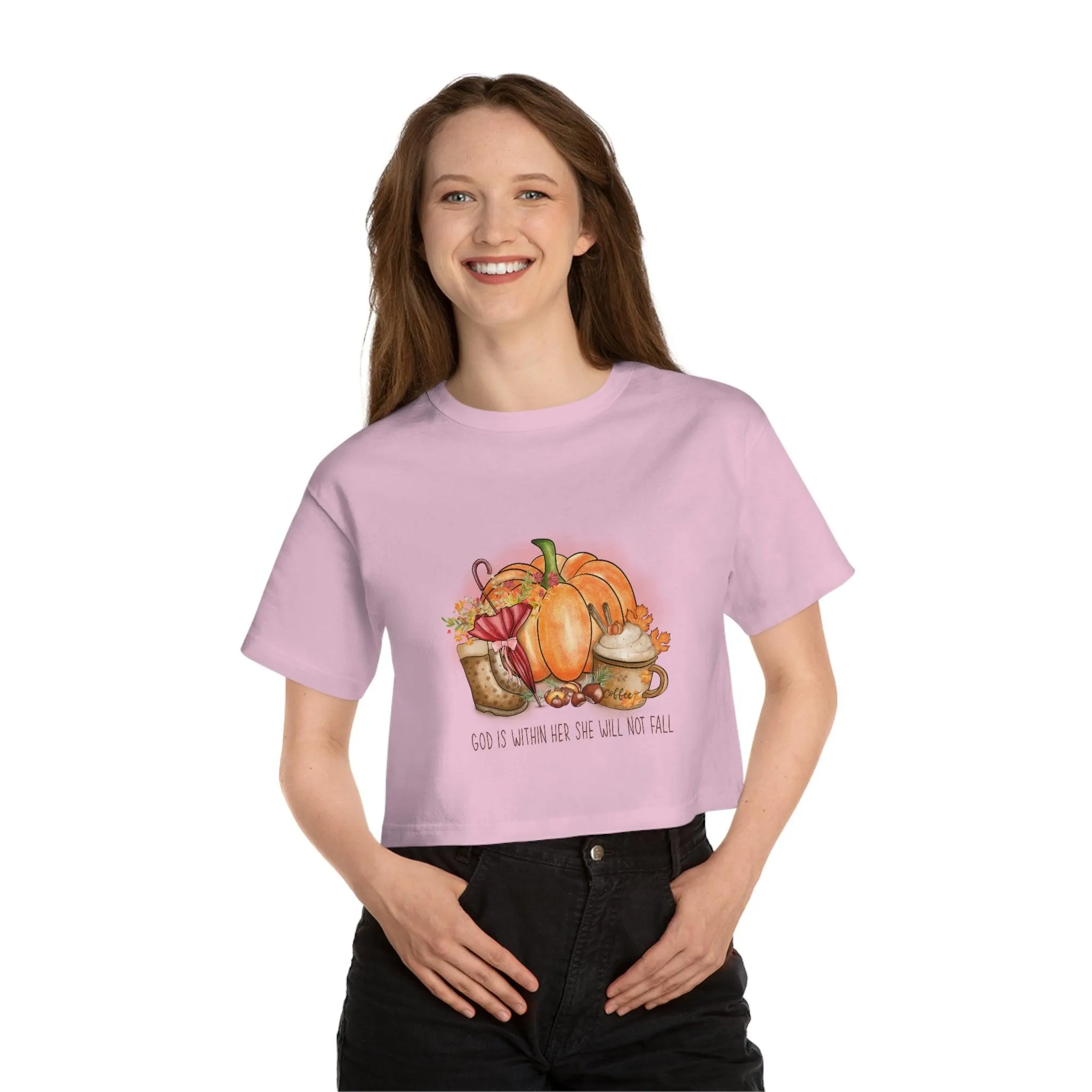 GOD is within Her Cropped T-Shirt