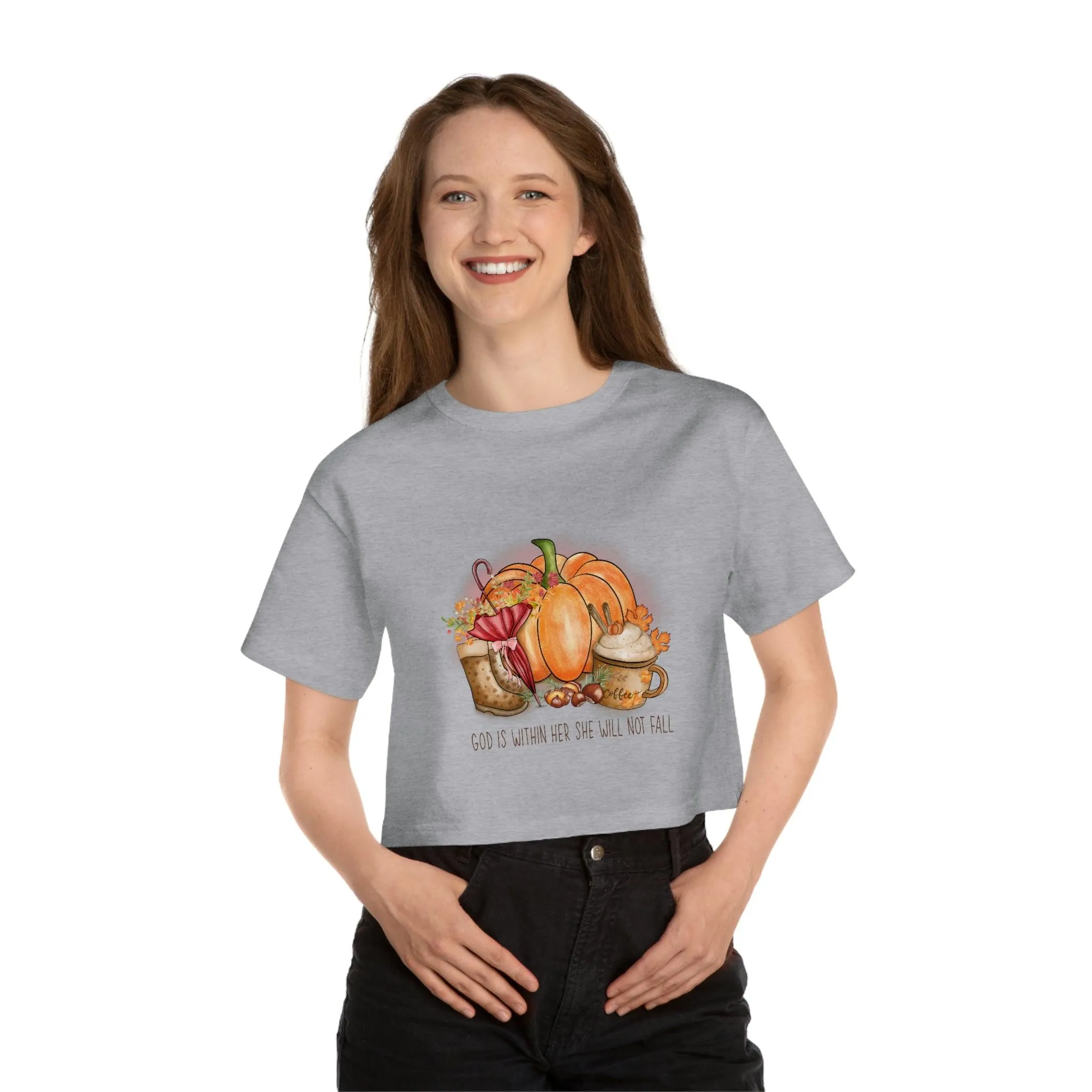 GOD is within Her Cropped T-Shirt