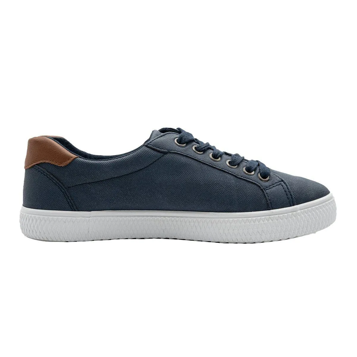 Graceland Low-Top Sneakers Coated Fabric Blue Colour For Men