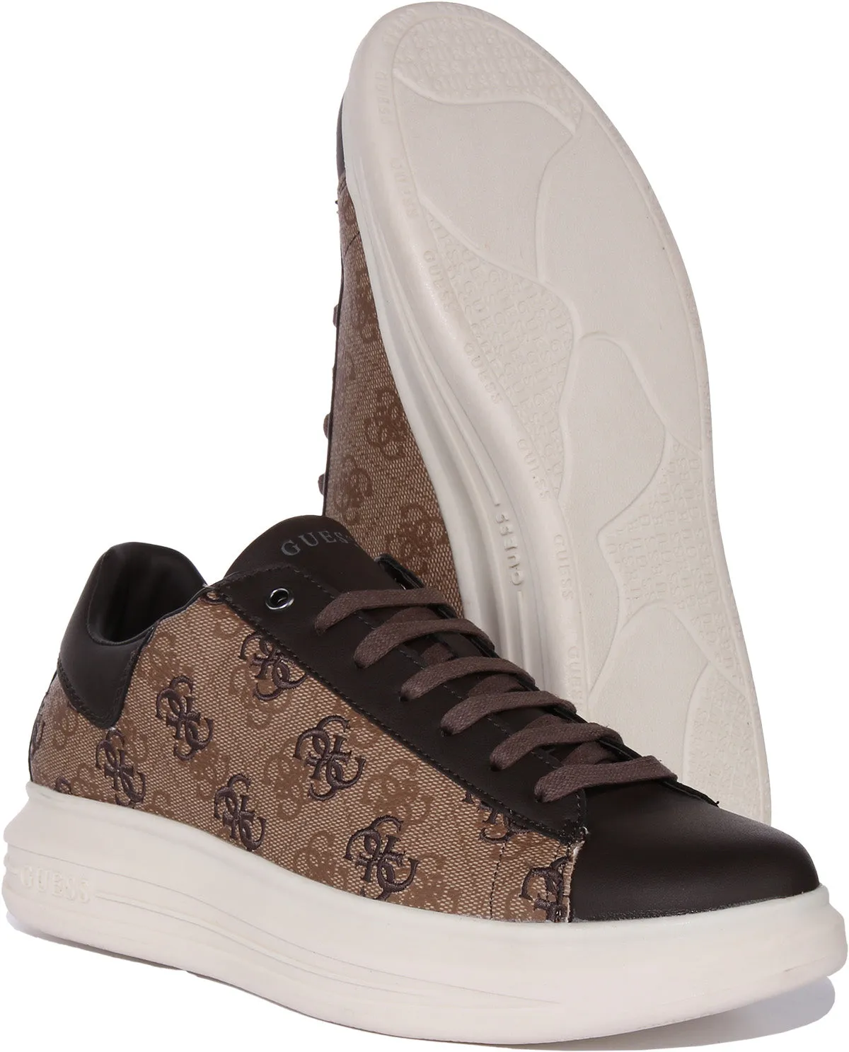 Guess Vibo In Beige Brown For Men