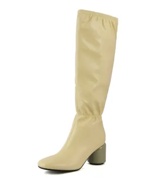 Hayes Square Toe Nude Knee High Boots