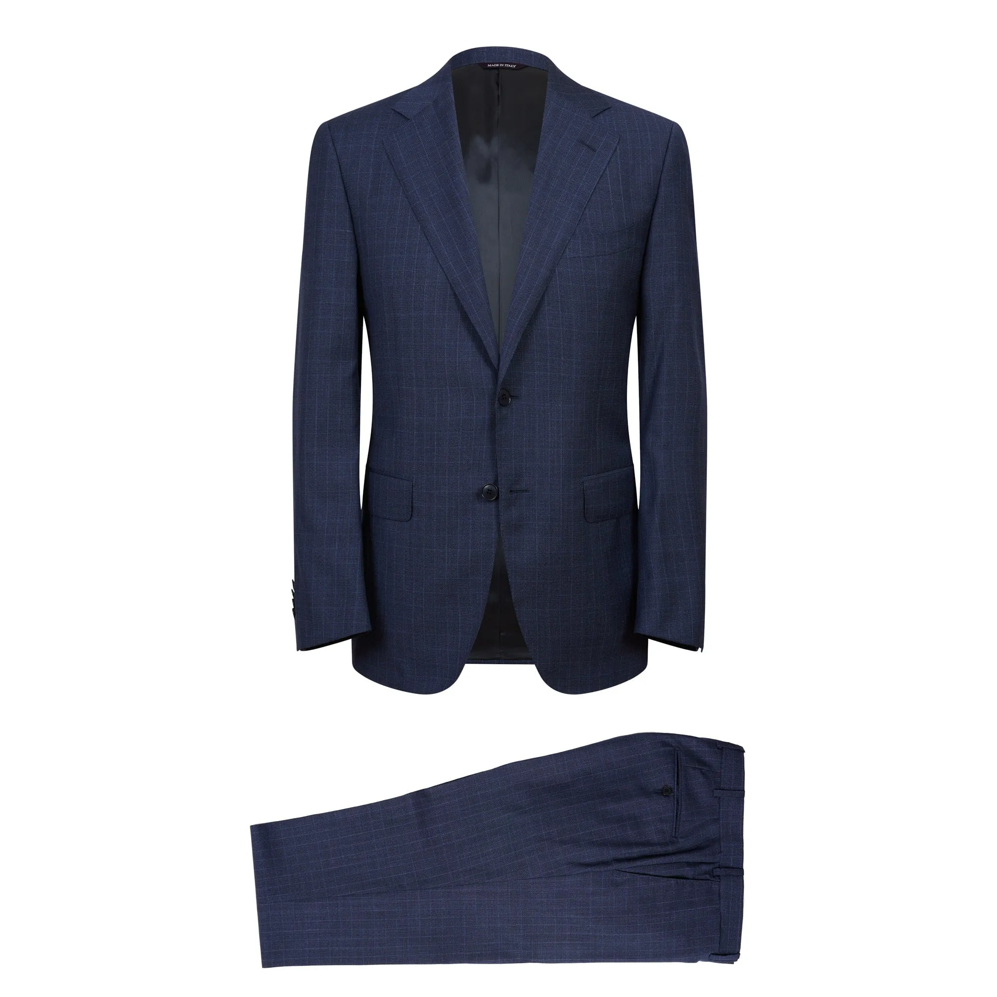 HENRY SARTORIAL HERITAGE Zegna Traveller™ Check Suit NAVY REG