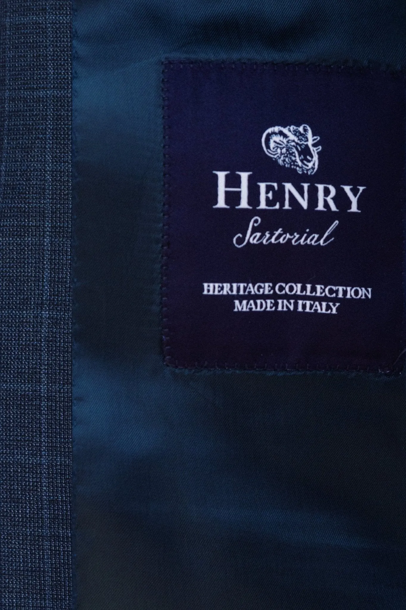HENRY SARTORIAL HERITAGE Zegna Traveller™ Check Suit NAVY REG