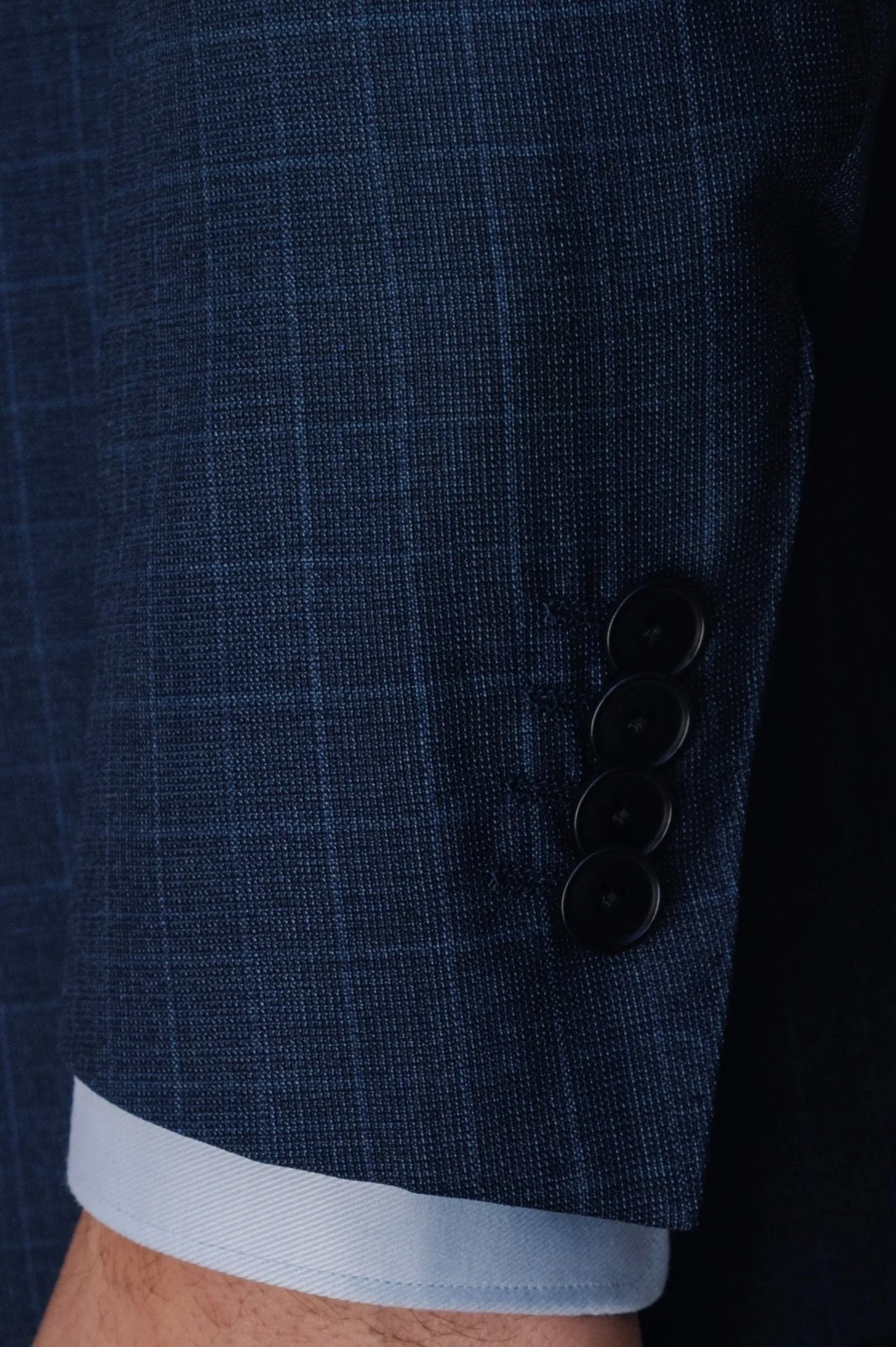 HENRY SARTORIAL HERITAGE Zegna Traveller™ Check Suit NAVY REG