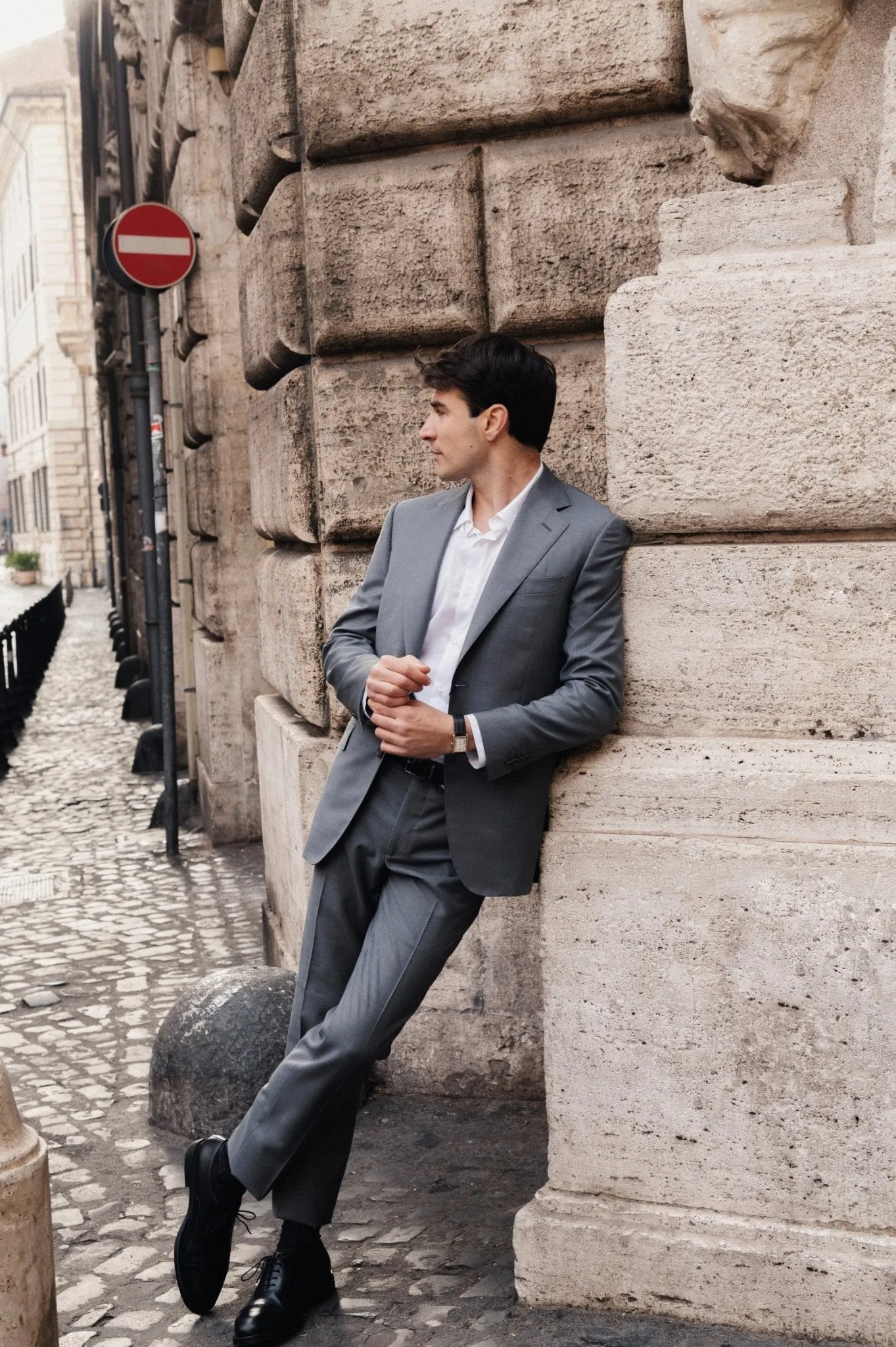 HENRY SARTORIAL HERITAGE Zegna Traveller™ Plain Suit GREY REG