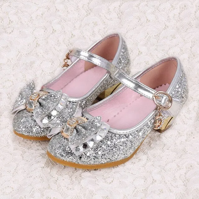 High Heels Dress Bowie Gold Shoes For Girls