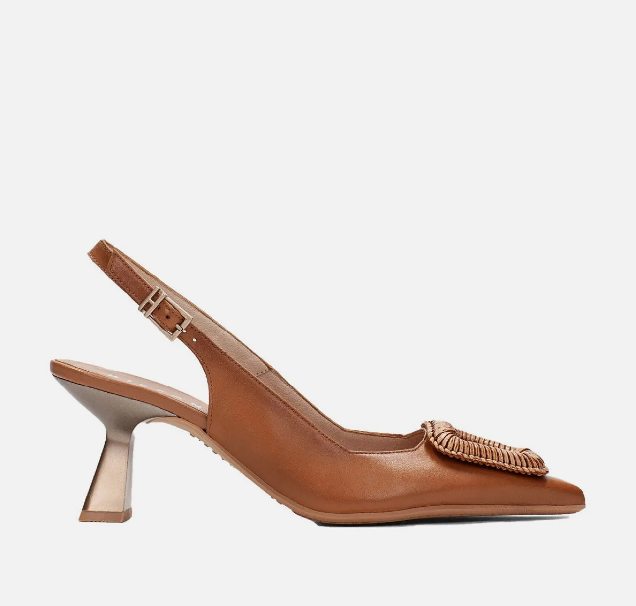 Hispanitas - HV253910 Tan Kitten Heel Slingback