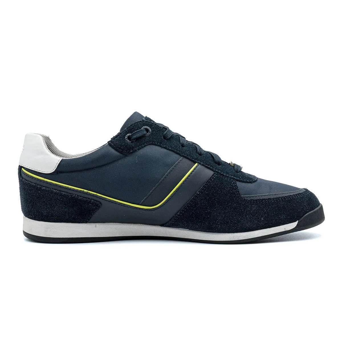Hugo Boss Glaze Low-Top Sneakers Suede Blue Colour For Men