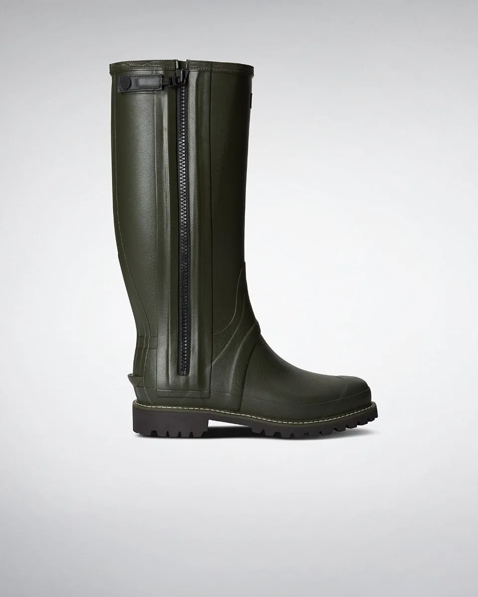 Hunter Boots Balmoral Full Rubber Zip Wellington Boots
