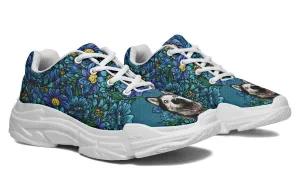 Illustrated Siberian Husky Chunky Sneakers