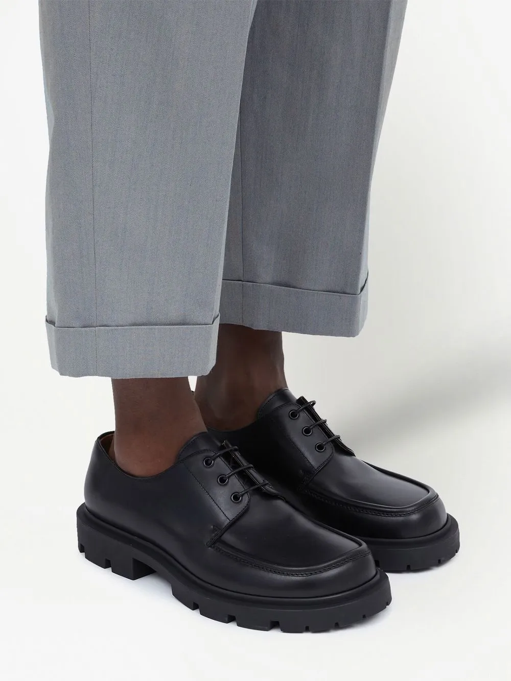 Ivy leather Derby shoes