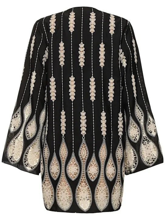 Johanna Ortiz   Vision Seeking eyelet tech mini dress 