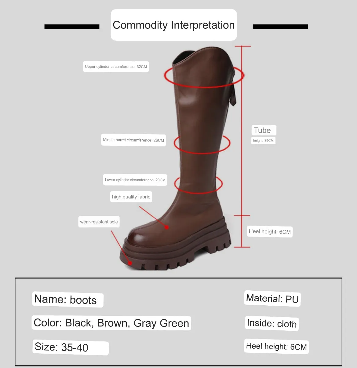 Joline-100 Knee-High Boots