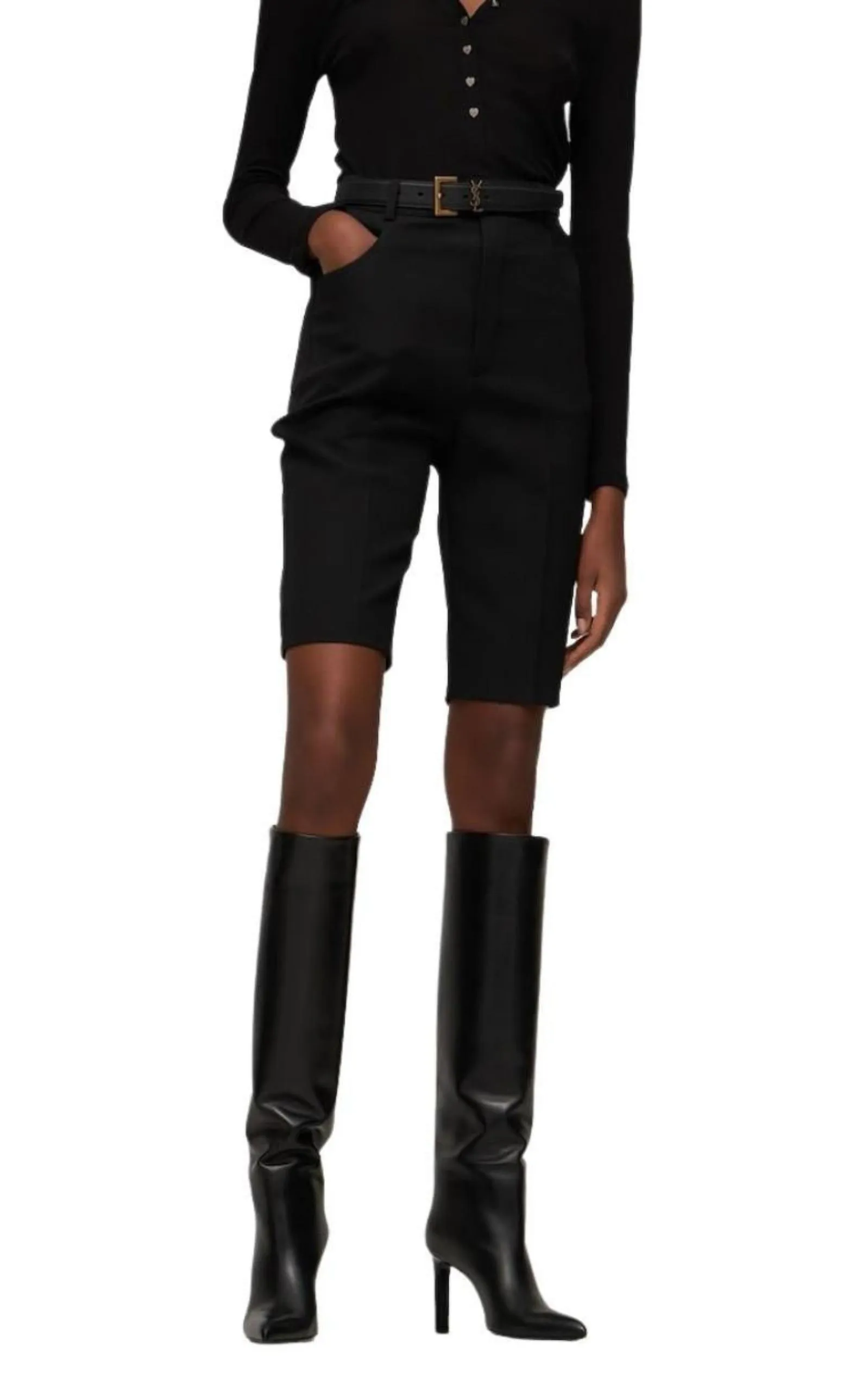 Kid Knee High Leather Boots