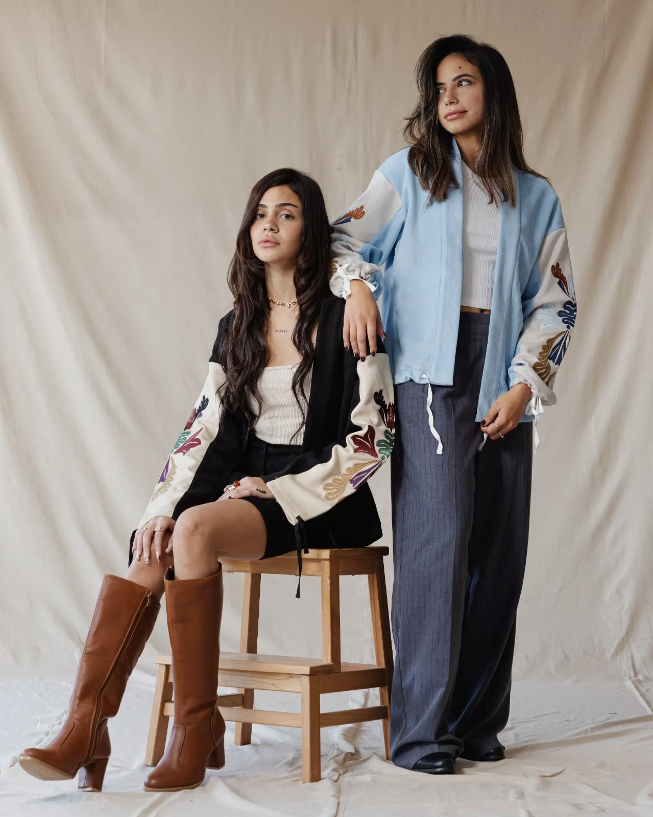 Knee High Leather Boots Havane