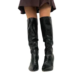 Knee High Patent Leather Boots (10)