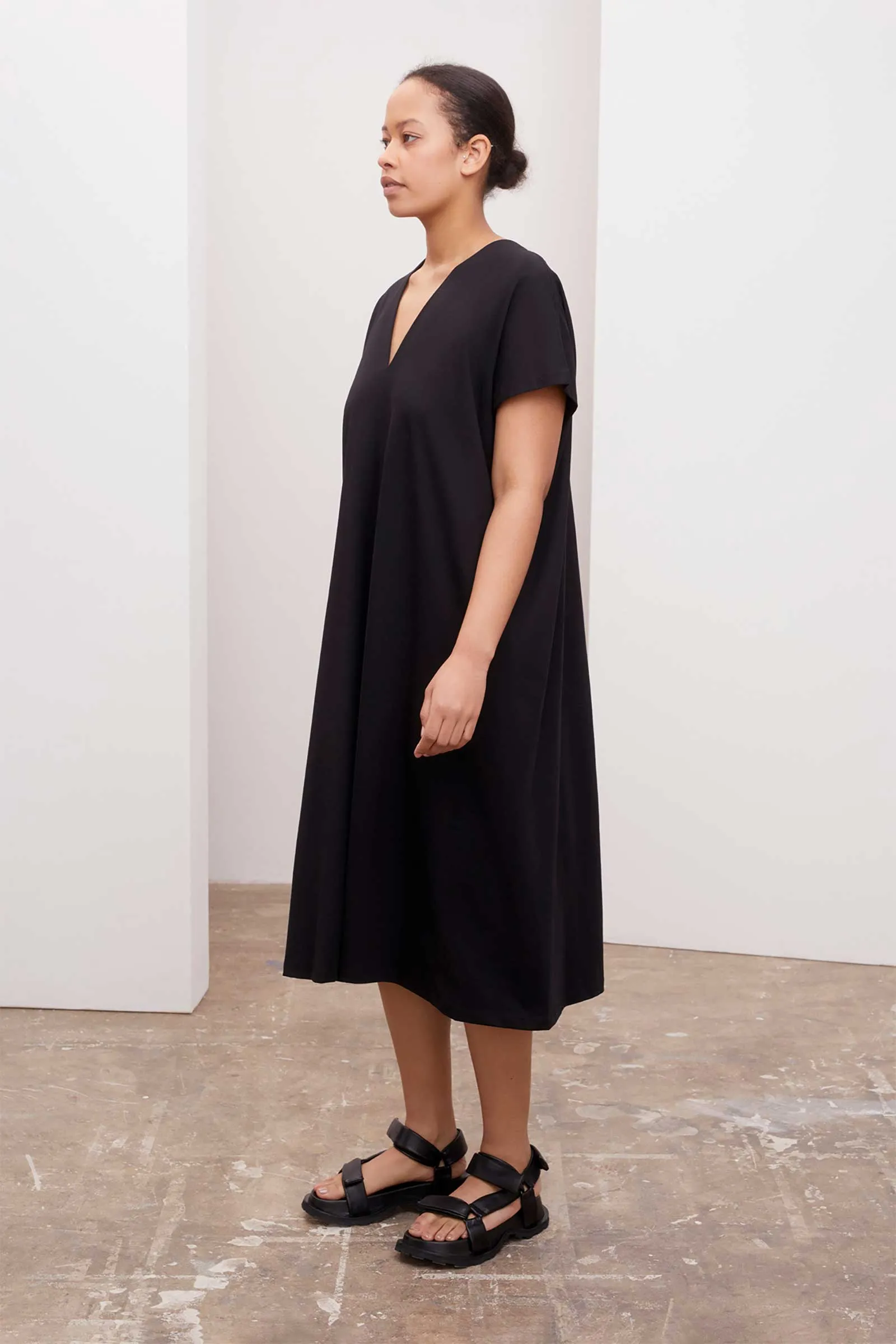 Kowtow Square Dress - Black