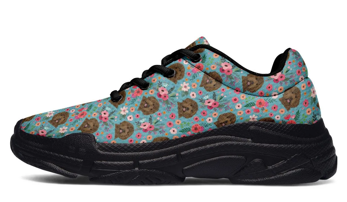 Labradoodle Flower Chunky Sneakers