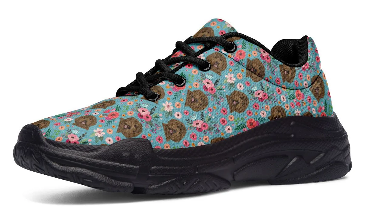 Labradoodle Flower Chunky Sneakers