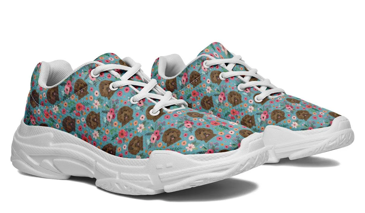 Labradoodle Flower Chunky Sneakers