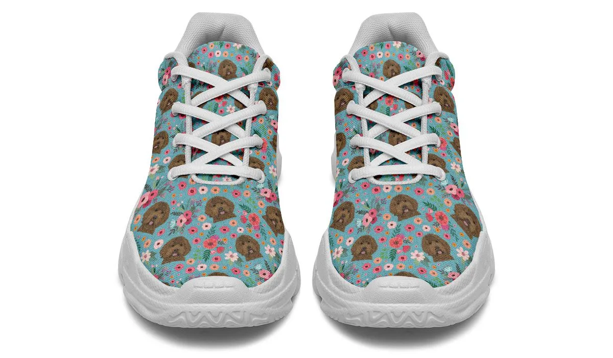 Labradoodle Flower Chunky Sneakers