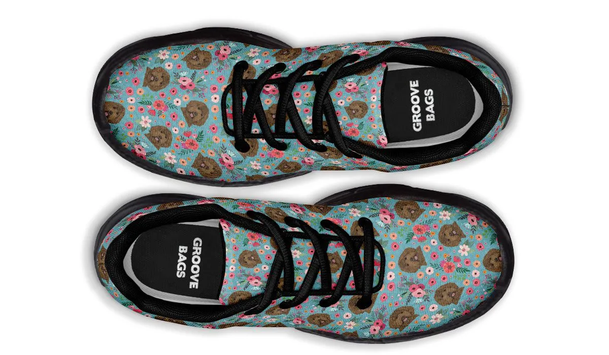 Labradoodle Flower Chunky Sneakers