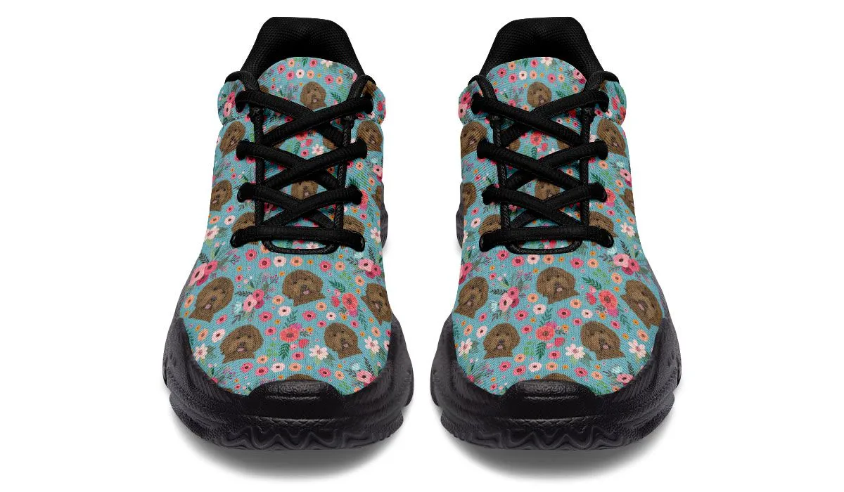 Labradoodle Flower Chunky Sneakers