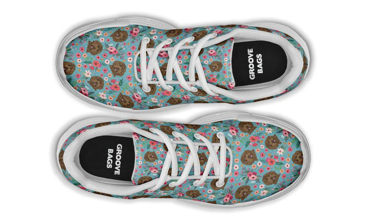 Labradoodle Flower Chunky Sneakers