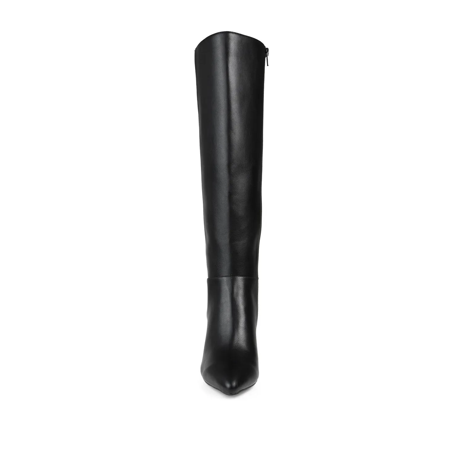 LANDREE KNEE-HIGH BOOTS IN FAUX LEATHER