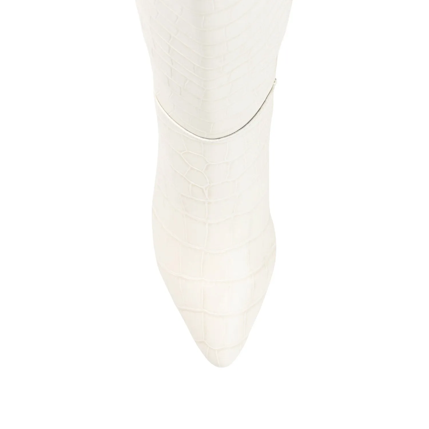LANDREE KNEE-HIGH BOOTS IN FAUX LEATHER