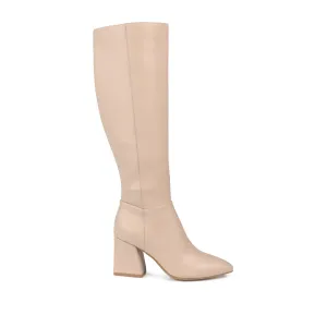 LANDREE KNEE-HIGH BOOTS IN FAUX LEATHER