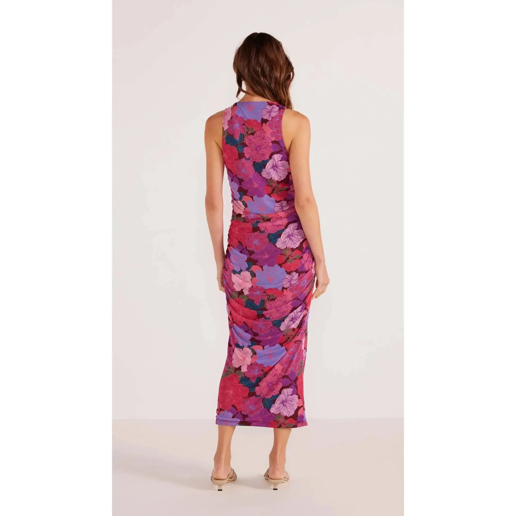 LEXIE MESH MIDI DRESS