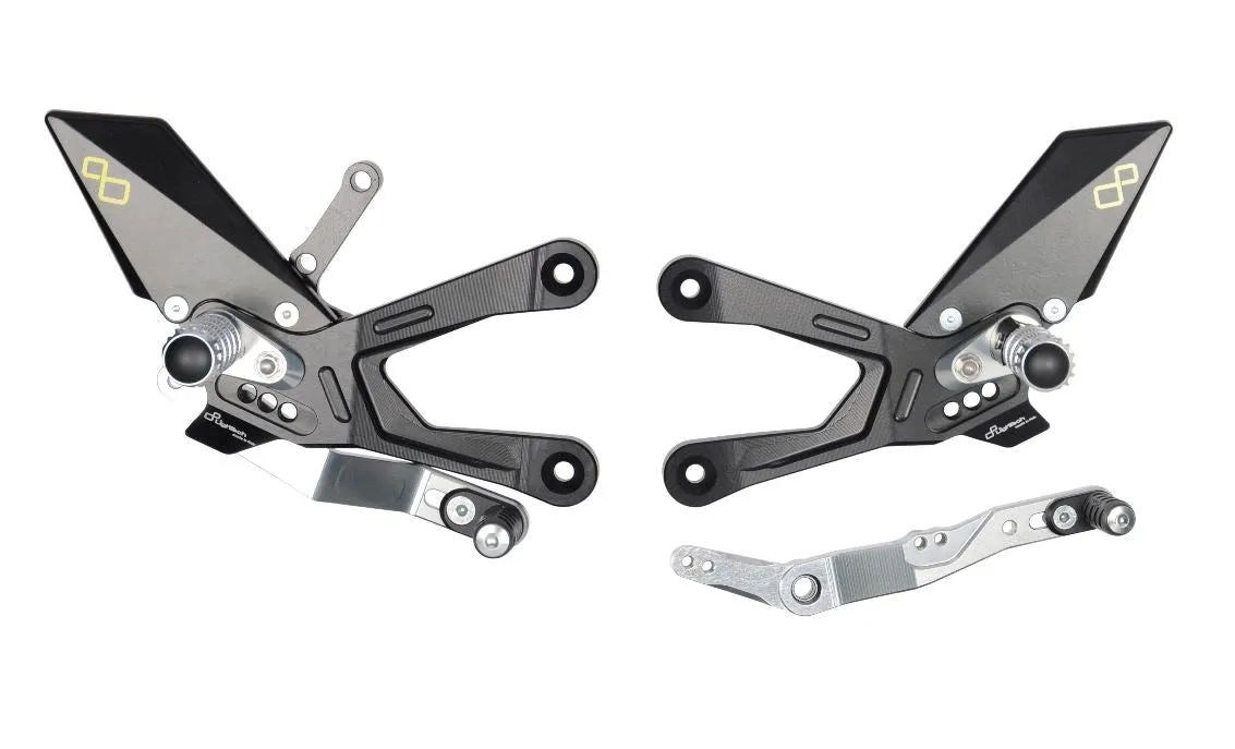 Lightech Track System Rearsets 2015-2020 Yamaha R1/R1M